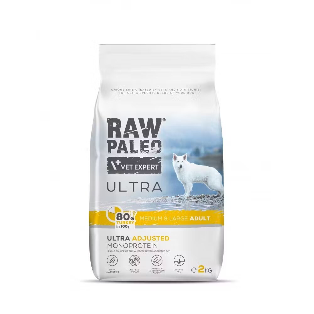 Raw Paleo Ultra Turkey Medium & Large Adult 2 kg