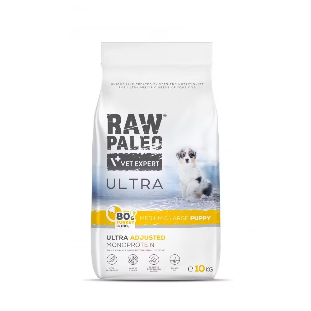 Raw Paleo Ultra Turkey Medium & Large Puppy 10 kg