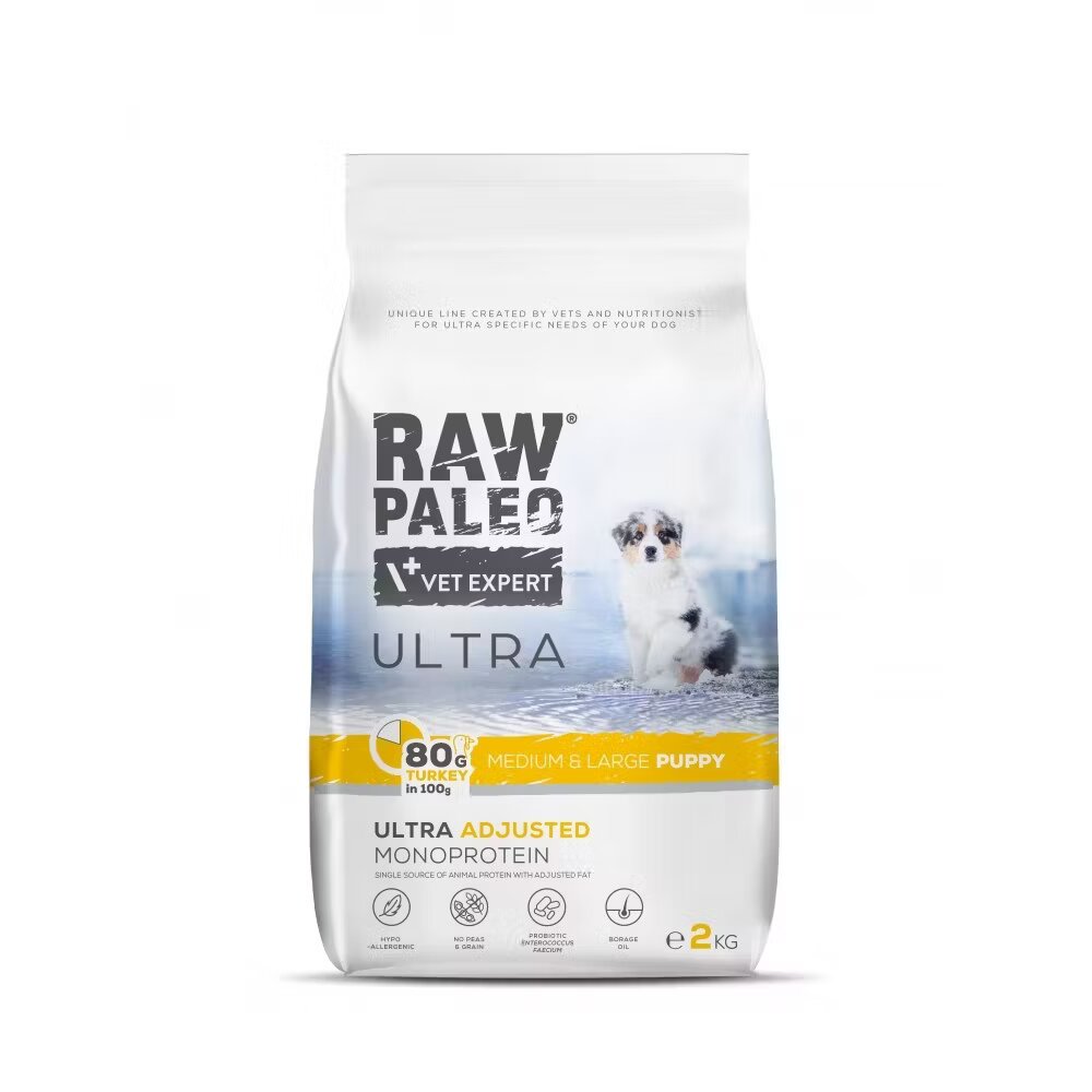 Raw Paleo Ultra Turkey Medium & Large Puppy 2 kg