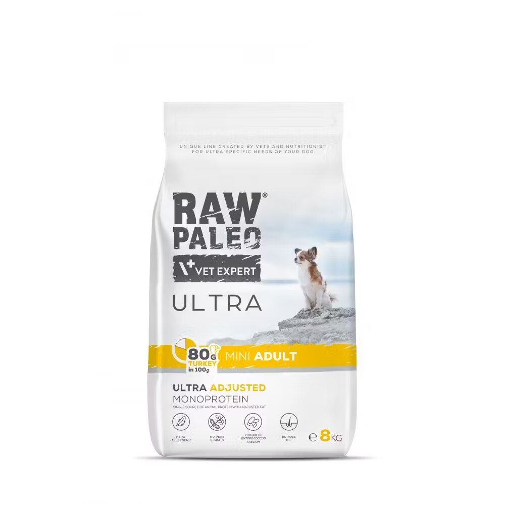 Raw Paleo Ultra Turkey Mini Adult 8 kg