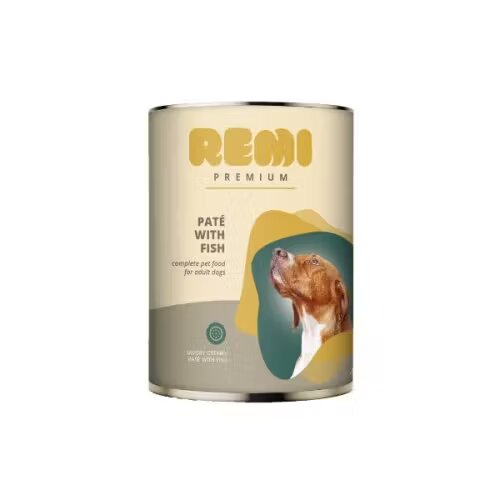 Remi Premium Hrana Umeda Caini Pate cu Peste 400 g