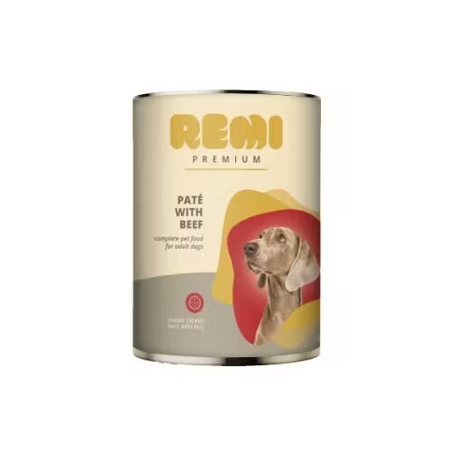 Remi Premium Hrana Umeda Caini Pate cu Vita 400 g