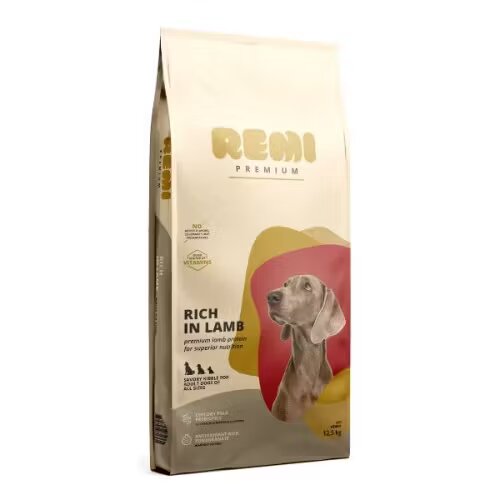 Remi Premium Hrana Uscata Caini Adult All Sizes cu Miel 12.5 kg