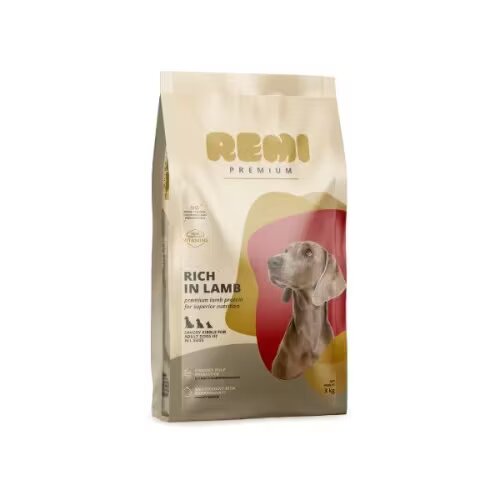 Remi Premium Hrana Uscata Caini Adult All Sizes cu Miel 3 kg