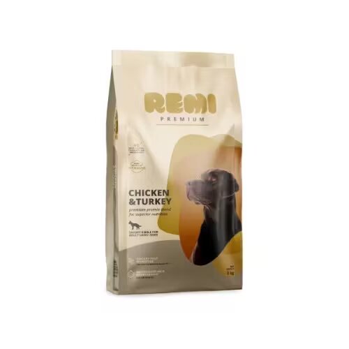 Remi Premium Hrana Uscata Caini Adult Large Breed cu Pui si Curcan 3 kg