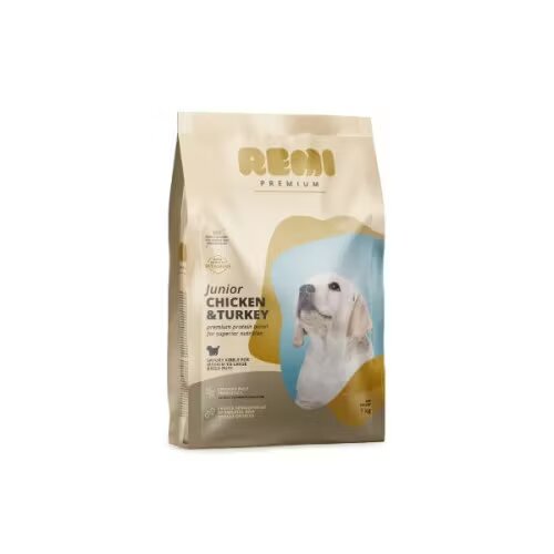 Remi Premium Hrana Uscata Caini Junior Medium-Large Breed cu Pui si Curcan 1 kg