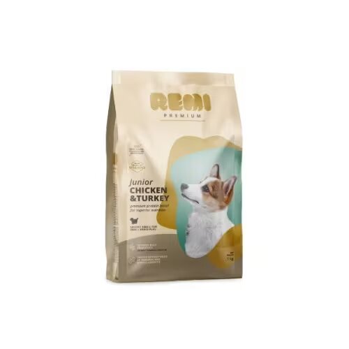 Remi Premium Hrana Uscata Caini Junior Small Breed cu Pui si Curcan 1 kg