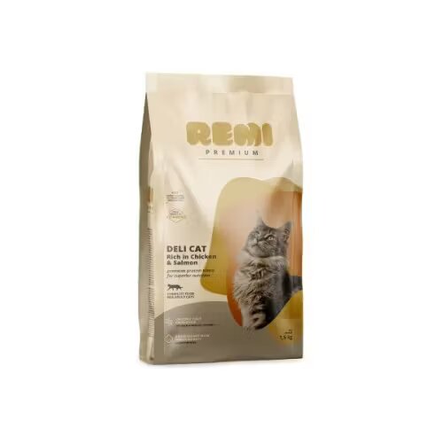 Remi Premium Hrana Uscata Pisici Adult Deli Cat cu Pui 8 kg