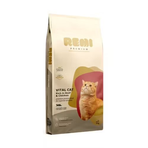 Remi Premium Hrana Uscata Pisici Adult Vital cu Vita 8 kg