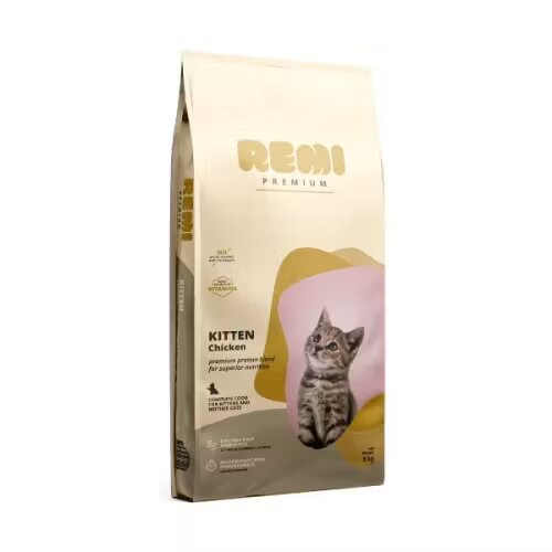 Remi Premium Hrana Uscata Pisici Kitten cu Pui 8 kg