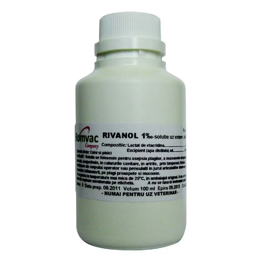 Romvac Rivanol 1% Soluţie 100 ml