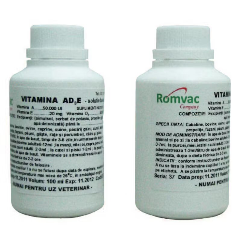 Romvac Vitamina AD3E 50 ml