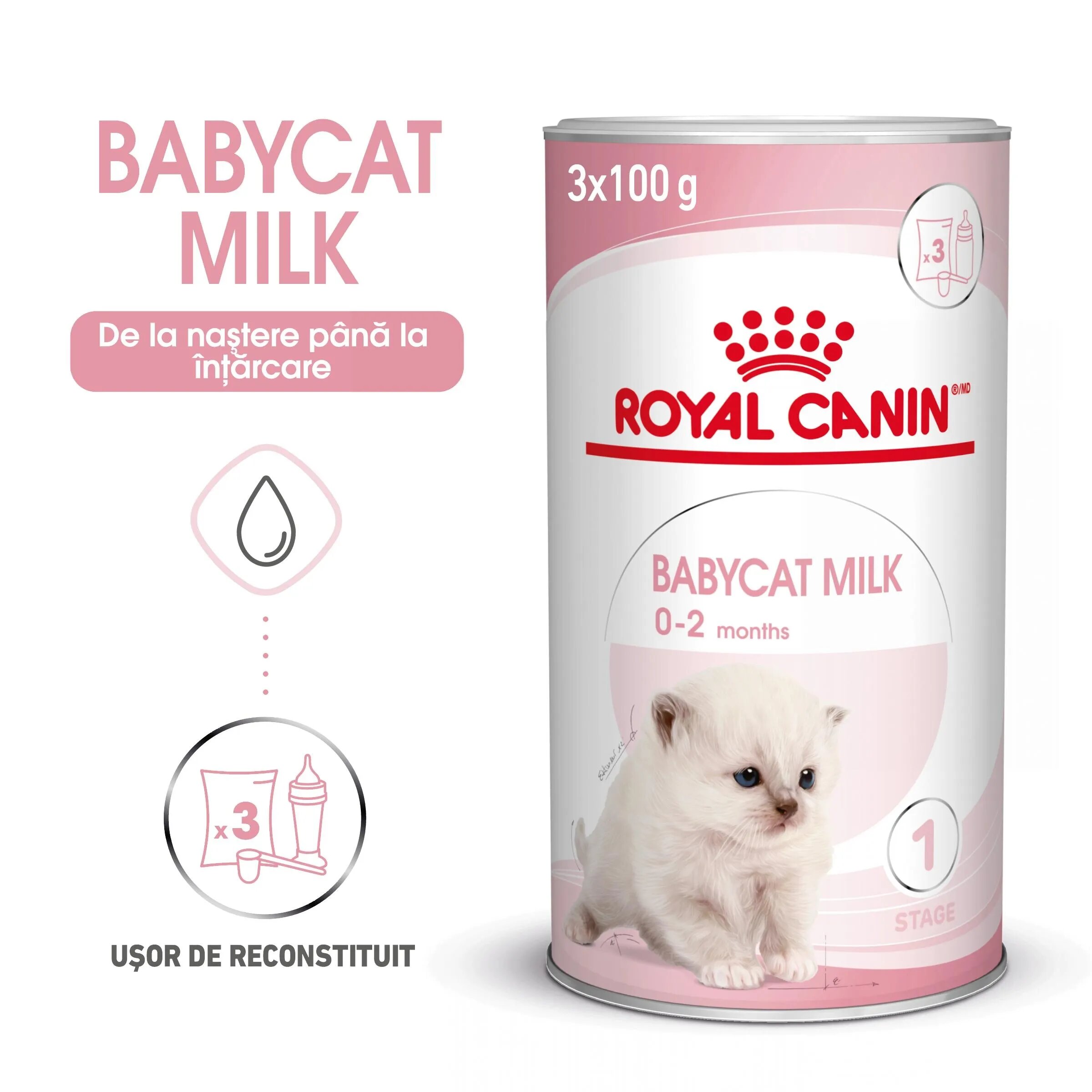 Royal Canin BabyCat Milk inlocuitor lapte matern pisica 300 g