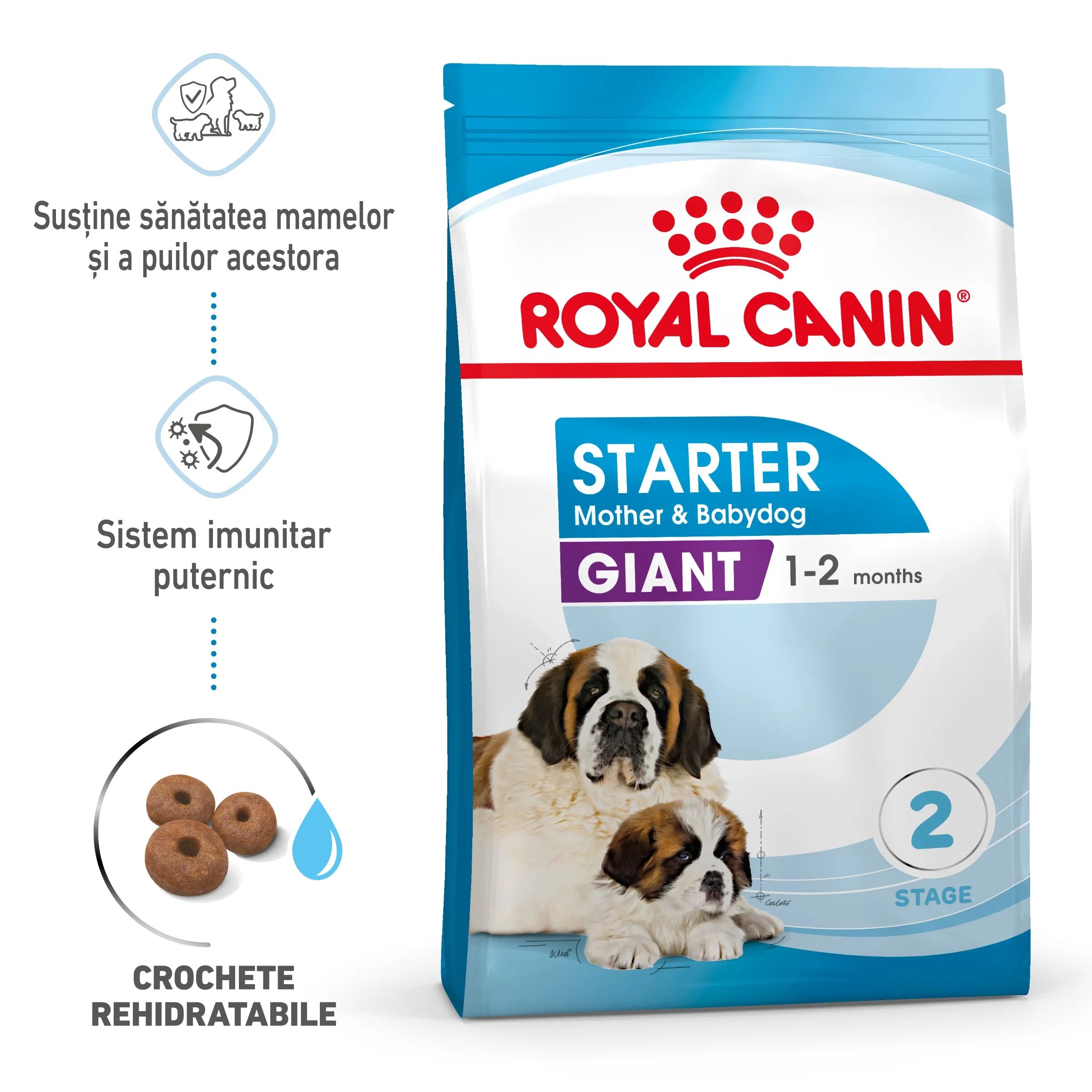 Royal Canin Giant Starter Mother & Babydog mama si puiul hrana uscata caine 15 kg