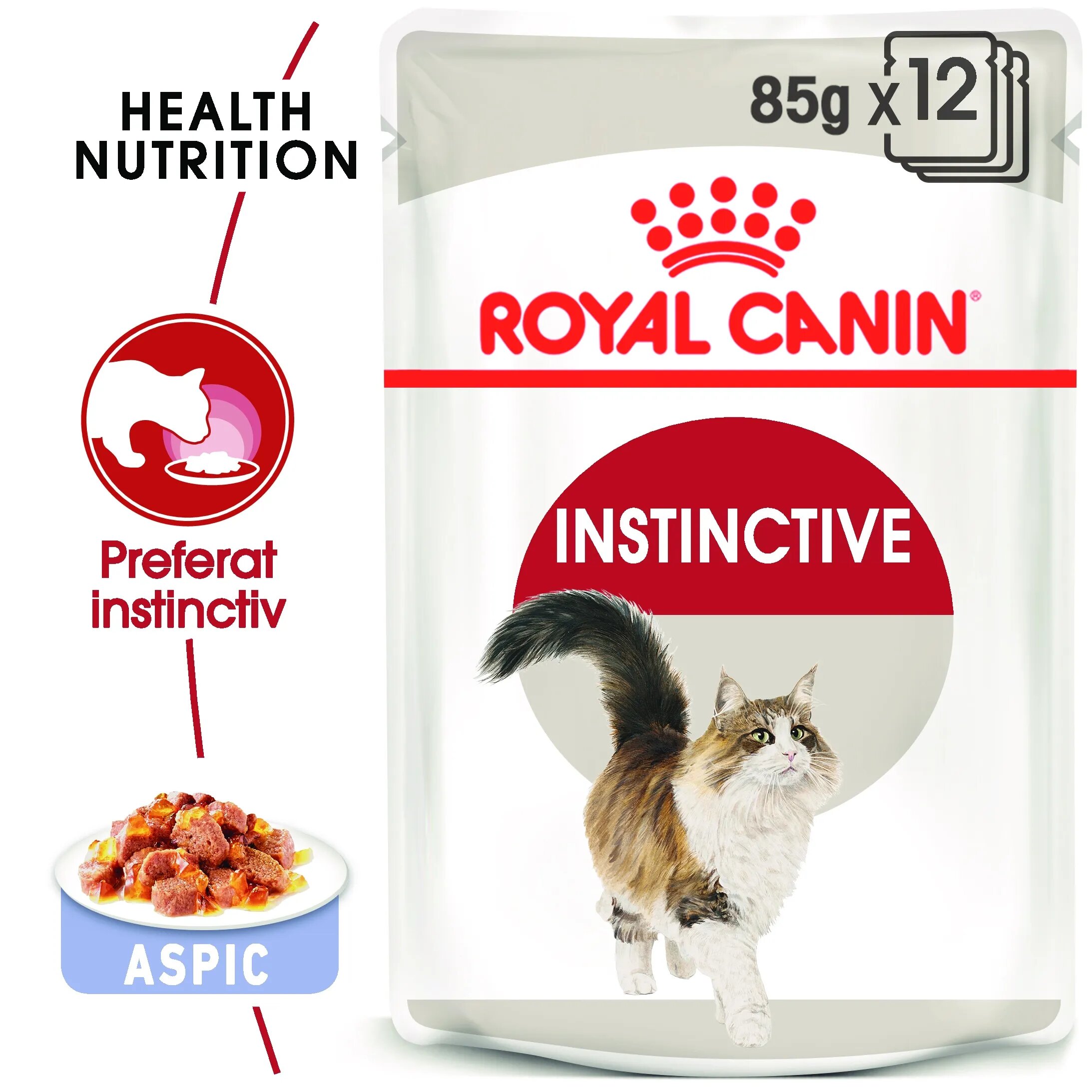 Royal Canin Instinctive Adult hrana umeda pisica (aspic) 12 x 85 g