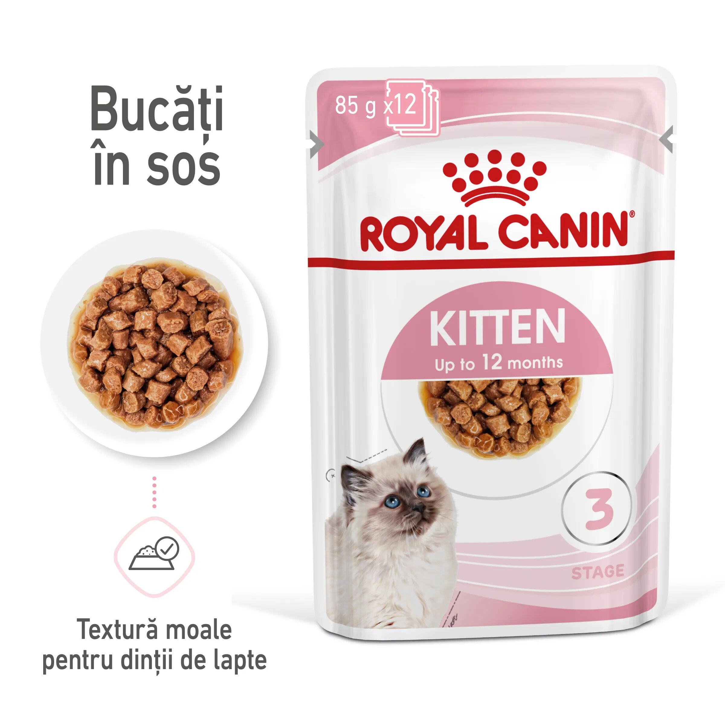 Royal Canin Kitten hrana umeda pisica (in sos) 12 x 85 g