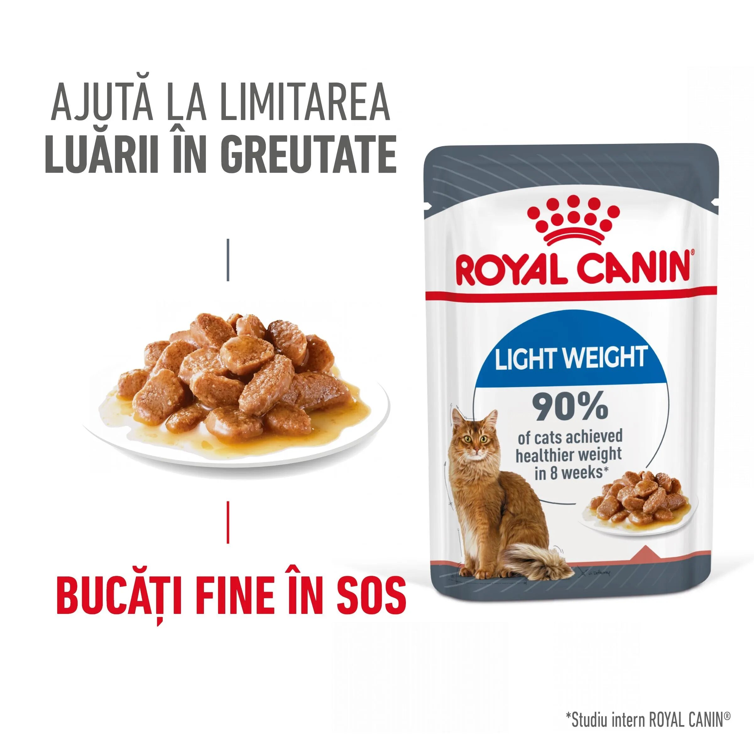 Royal Canin Light Weight Care Adult hrana umeda pisica limitarea cresterii in greutate (in sos) 12 x 85 g