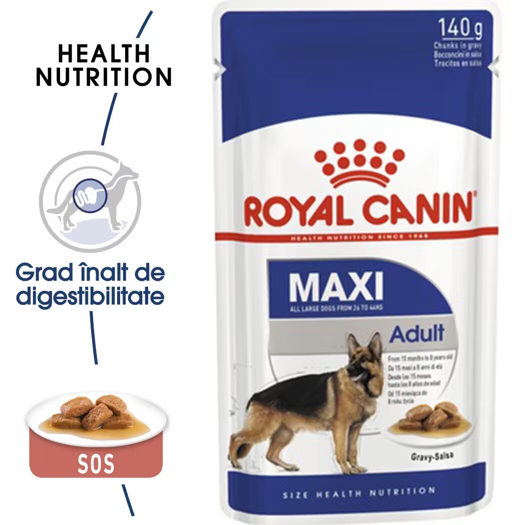 Royal Canin Maxi Adult hrana umeda caine (in sos) 140 g