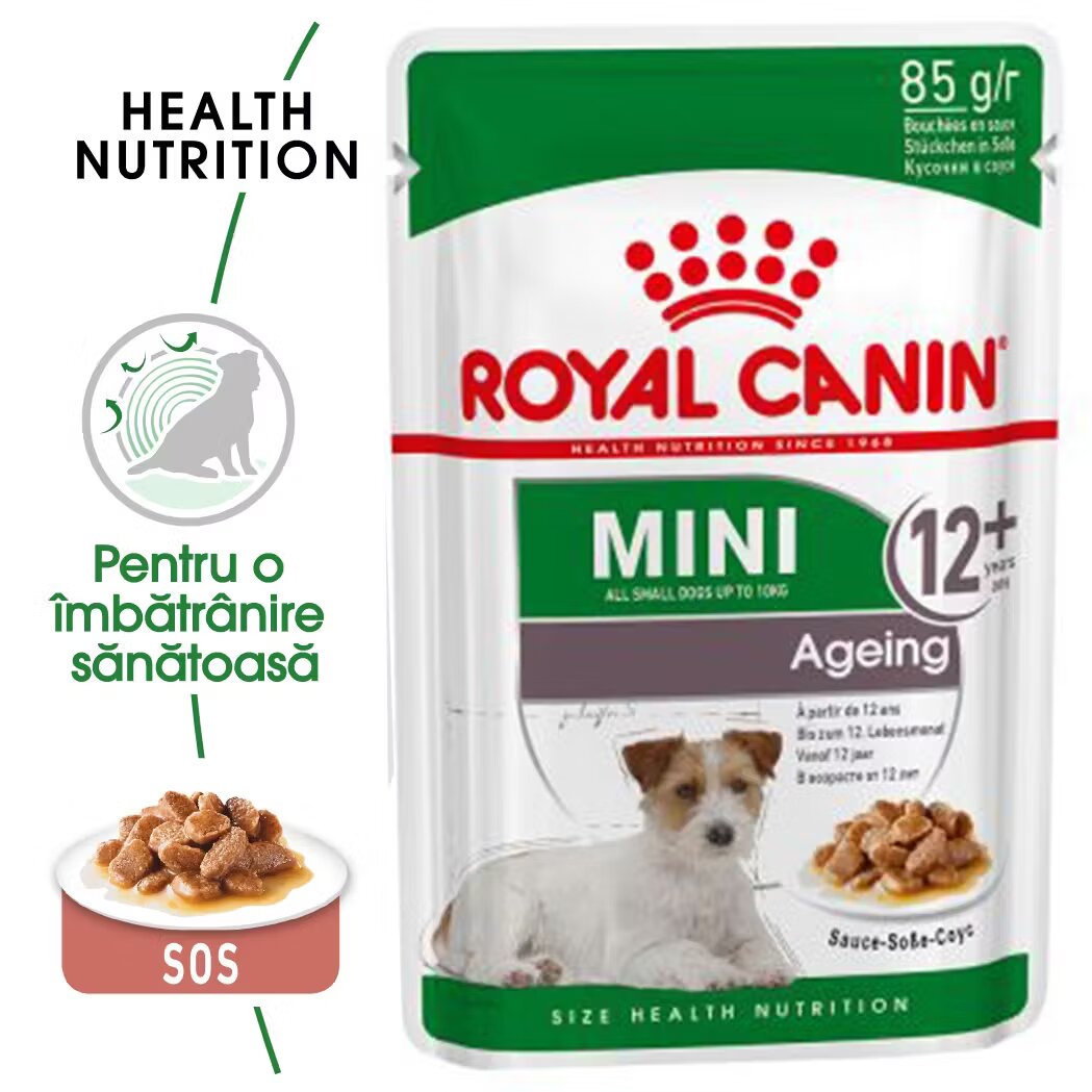 Royal Canin Mini Ageing 12+ hrana umeda caine senior (in sos) 85 g