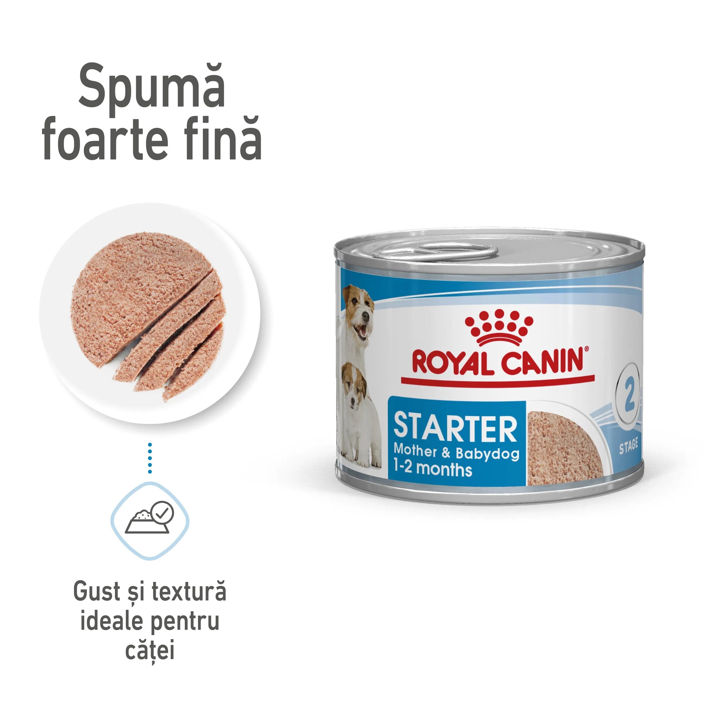 Royal Canin Starter Mousse mama si puiul hrana umeda caine (textura spumoasa) 195 g