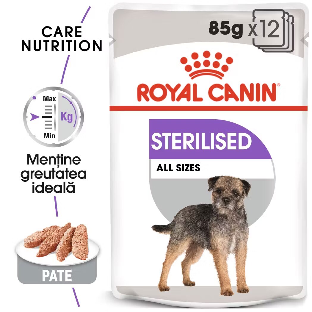 Royal Canin Sterilised Adult hrana umeda caine sterilizat (pate) 12 x 85 g