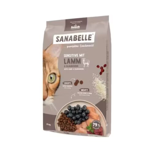 Sanabelle Hrana uscata pisici Sensitive Miel 8 kg