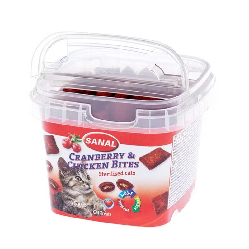 Sanal Cat Cranberry and Chicken Bites 75 g