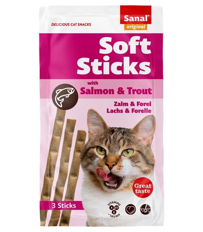 Sanal Cat Salmon and Trout 3 sticks/ 15 g