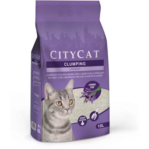 Sanicat Nisip pentru litiera City Cat Clump Lavander 10L