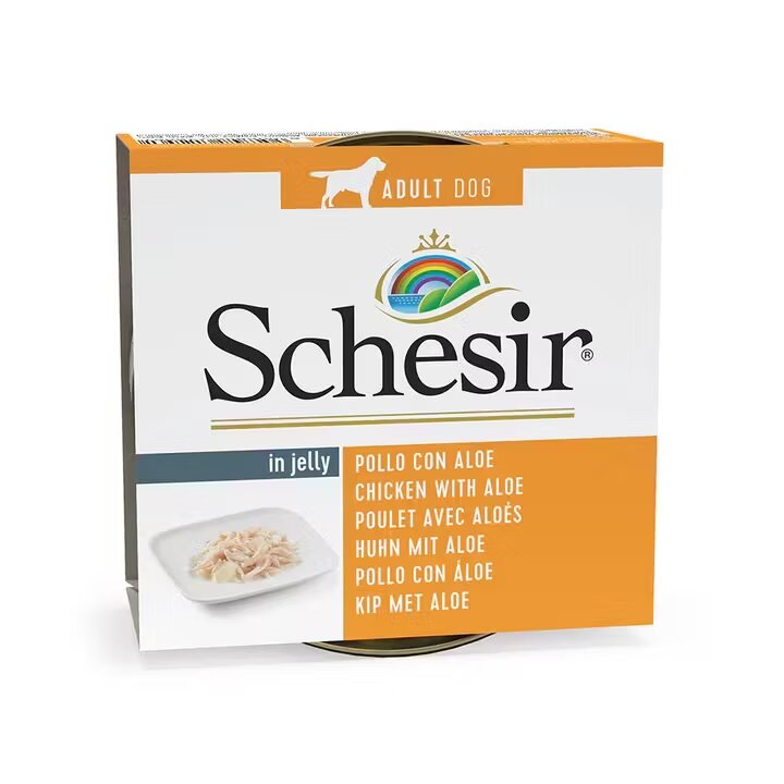 Schesir Hrana umeda caini Dog Chicken Fillet with Aloe 150 g