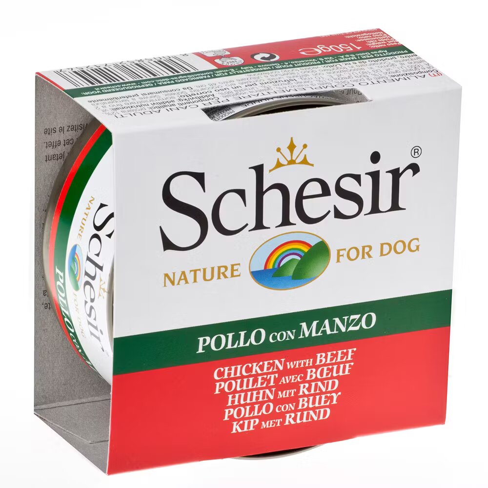 Schesir Hrana umeda caini Dog Chicken with Beef 150 g