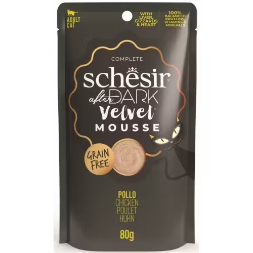 Schesir Hrana umeda pisici After Dark Cat Velvet Mousse Pui 80 g