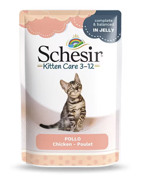 Schesir Hrana umeda pisici Kitten Chicken Fillets in Jelly 85 g