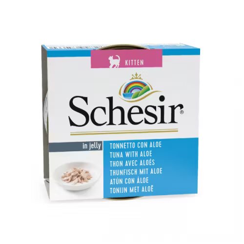 Schesir Hrana umeda pisici Kitten Tuna with Aloe in Jelly 85 g