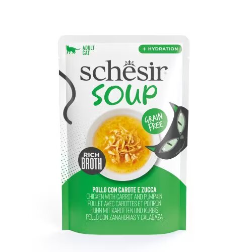 Schesir Hrana umeda pisici Soup Pui si Dovleac in Supa 40 g