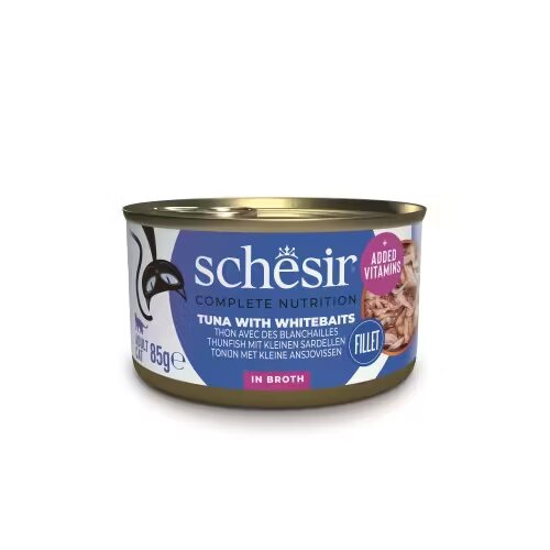 Schesir Hrana umeda pisici Ton si Ansoa in Supa 85 g