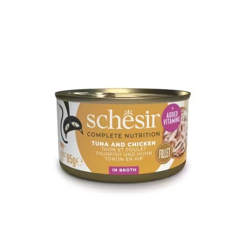 Schesir Hrana umeda pisici Ton si Pui in Supa 85 g