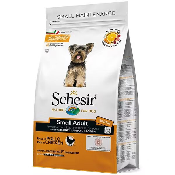 Schesir Hrana uscata caini Dog Dry Small Monoprotein Pui 800 g