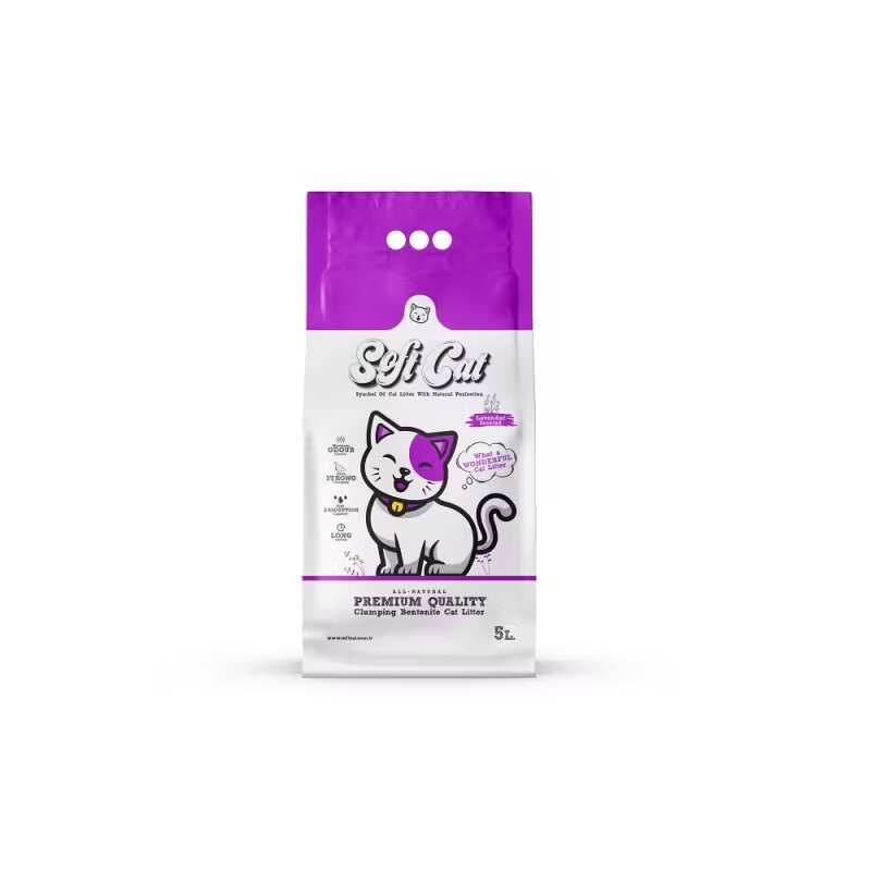 SoftCat Asternut Pisica 5L cu aroma de Lavanda
