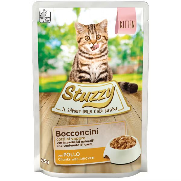 Stuzzy Cat Plic Bucati Sos Kitten 85 g