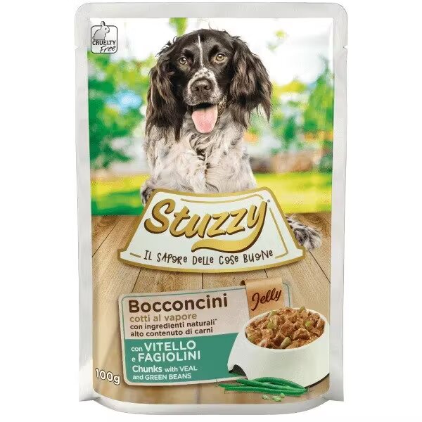 Stuzzy Jelly Vitel si Fasole Verde 100 g