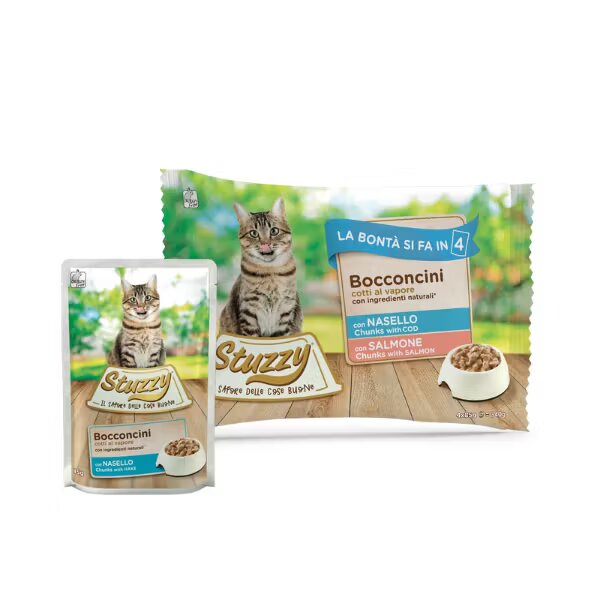 Stuzzy Pack bucati jelly cod/ somon 4 x 85 g