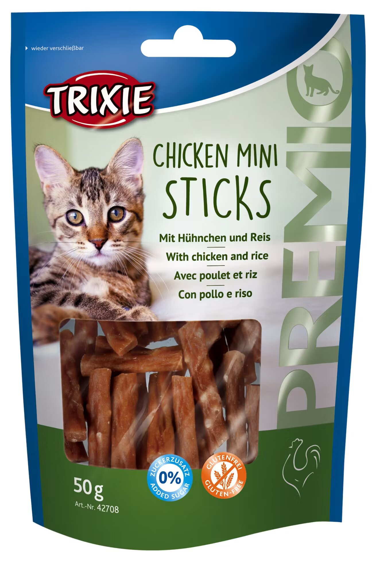 Trixie Batoane Sticks Mini Pisica cu Pui/ Orez 50 g 42708