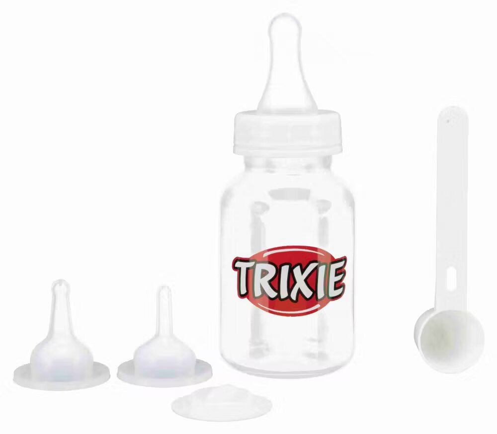 Trixie Biberon de 120 ml cu 3 Tetine Silicon si Dozator 24210