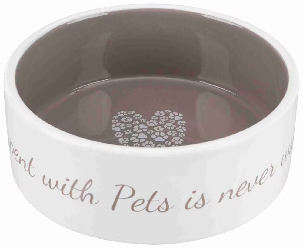 Trixie Castron ceramic Pet's Home 1.4 l/ 20 cm crem/taupe 25055