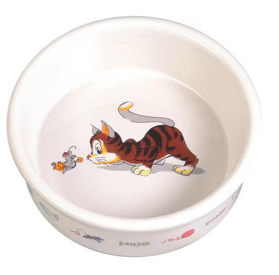 Trixie Castron Ceramic Pisica 0.2 l/11 cm Alb 4007