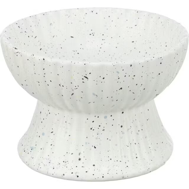 Trixie castron ceramic ridicat ergonomic alb 0.34 L/ 14 cm