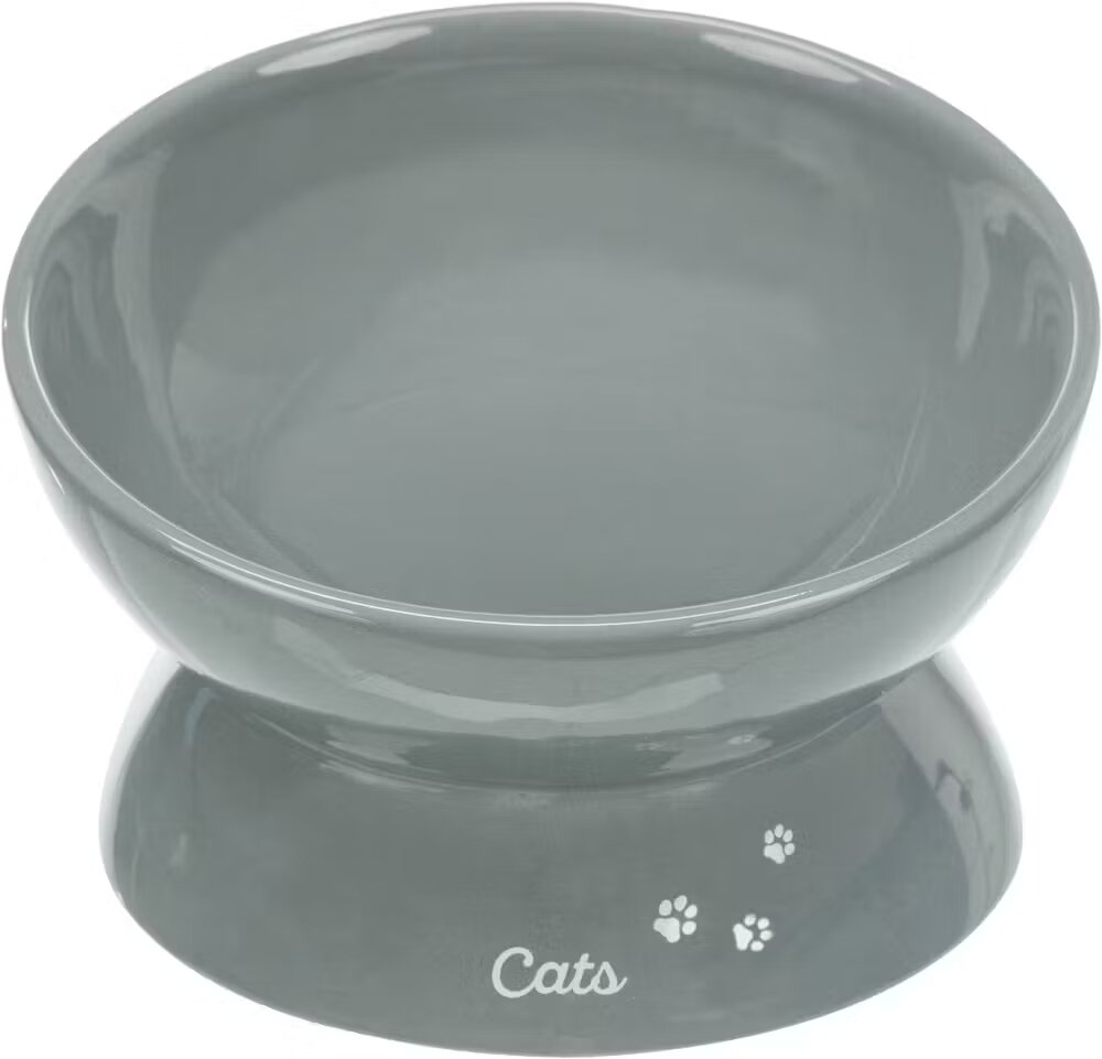Trixie castron ceramic ridicat ergonomic gri 0.35 L/ 17 cm