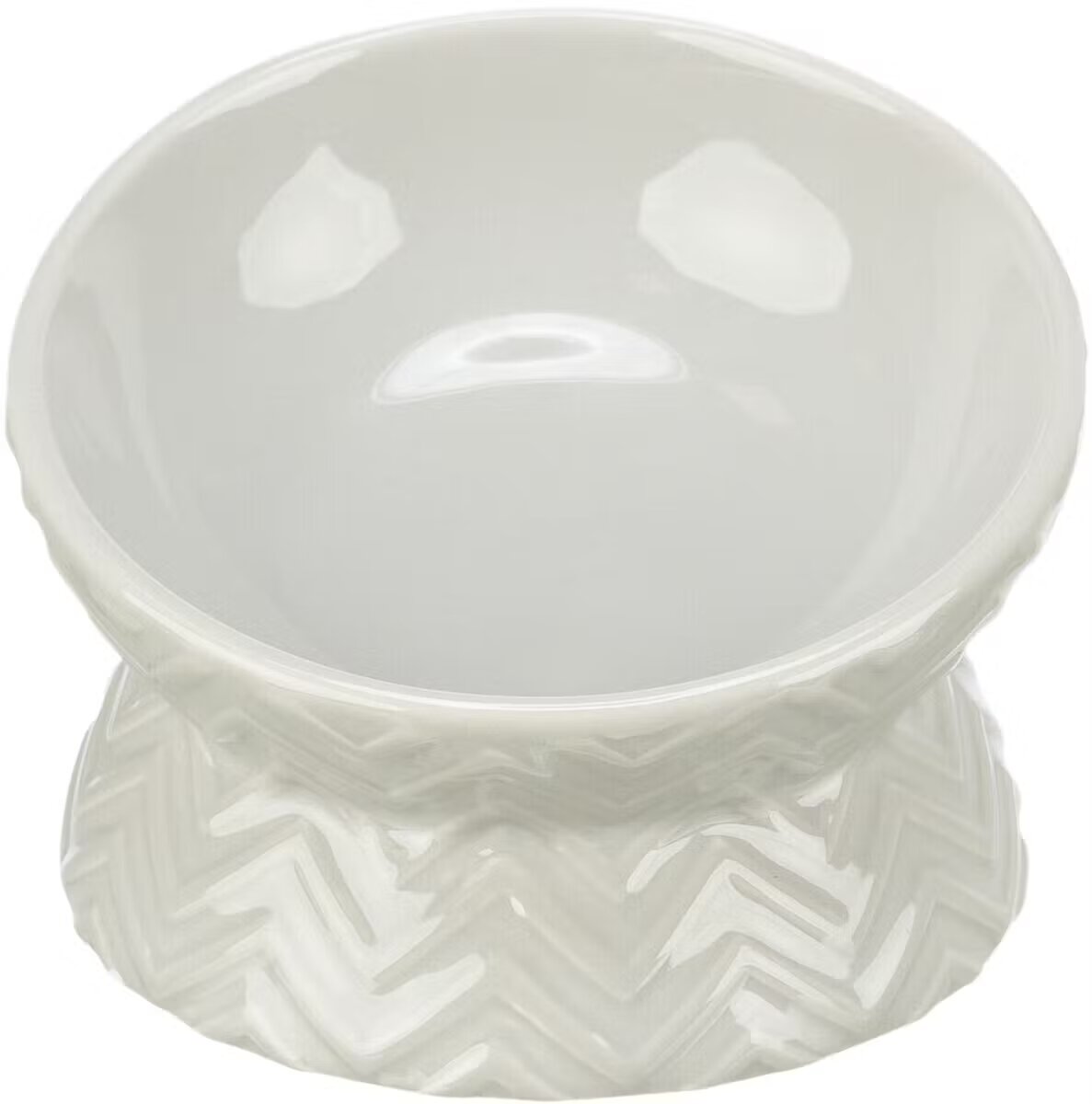 Trixie castron ceramic ridicat ergonomic taupe deschis 0.15 L/ 13 cm