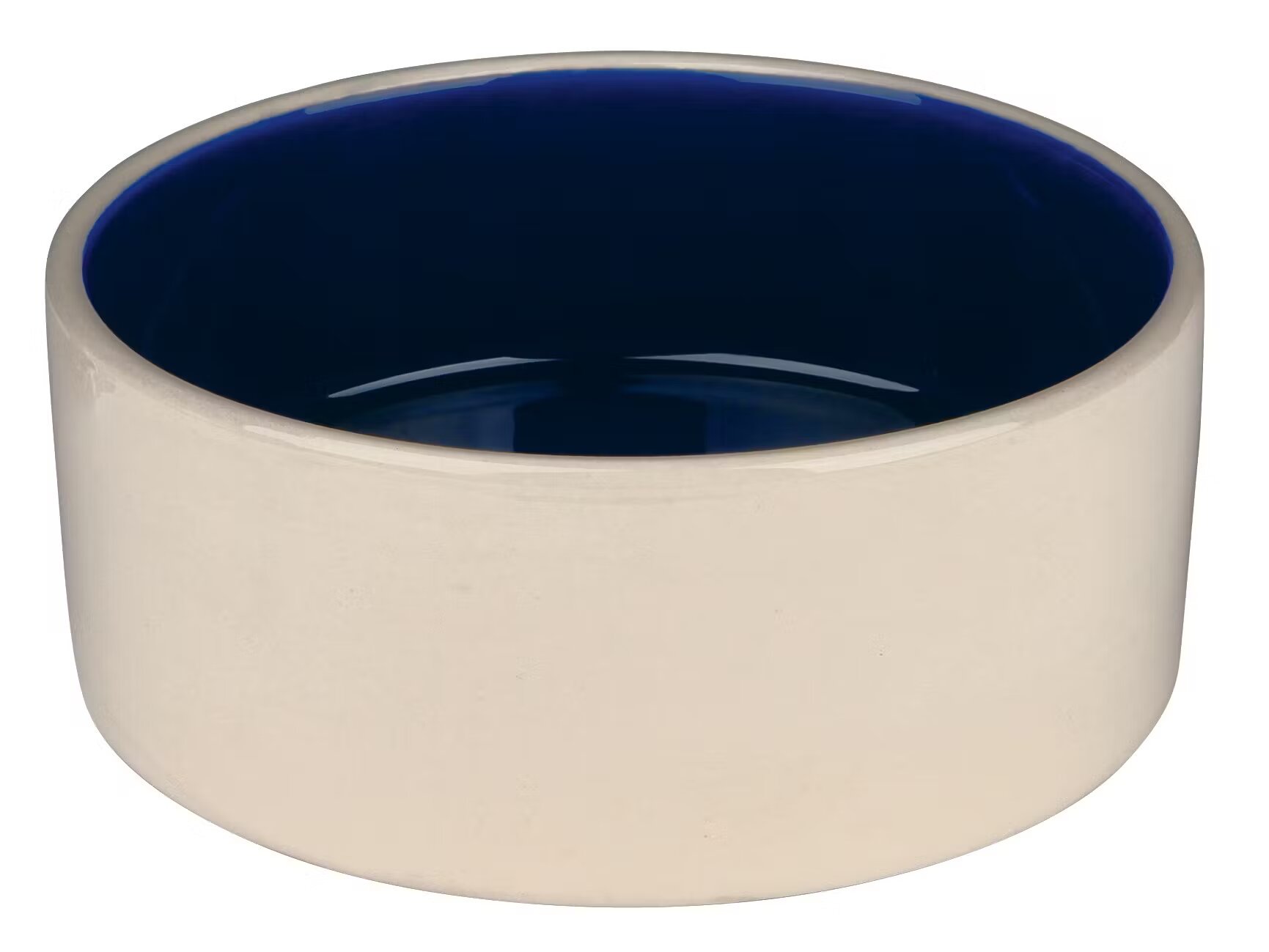 Trixie Castron Ceramica 1 l/18 cm Crem cu Albastru 2451